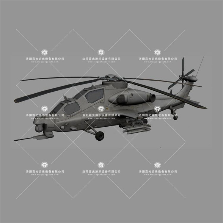 乐山武装直升机3D模型